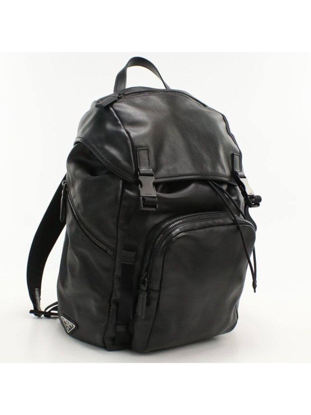 Prada Leather Backpack Black